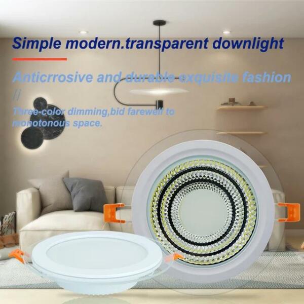 Spot LED COB en verre encastrable 5W rond ∅100mm Lumière blanche 6500K