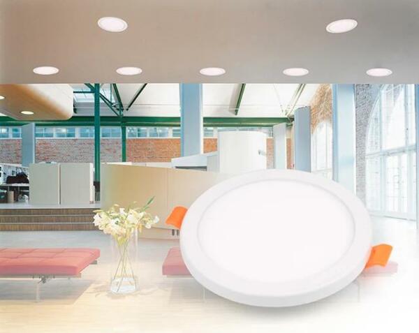 Spot LED encastrable réglable 15W ∅175mm rond Lumière blanche 6500K LSPLAD15WR