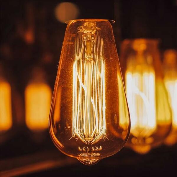 Lampe filament ST64 base E27 4W Lumière Jaune 3000k