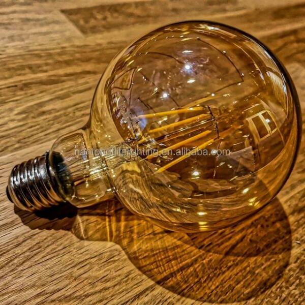 Lampe filament G95 Base E27 4W Lumière Jaune 3000k
