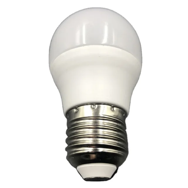 Lampe sphérique LED G45 base E27 6W Lumière blanche (6500k)