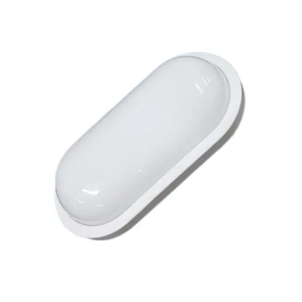 Applique mural & plafond LED ovale blanc IP65 24W 7000k