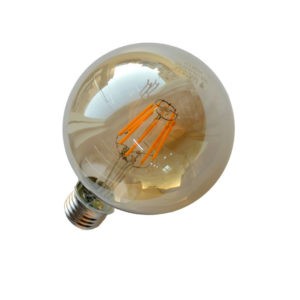 Lampe filament G95 base E27 8W Lumière Jaune (3000k)