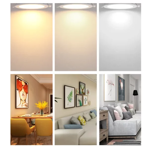 Spot LED encastrable 24W rond ∅295mm extra plat Lumière blanche 6500K LSPL24WR