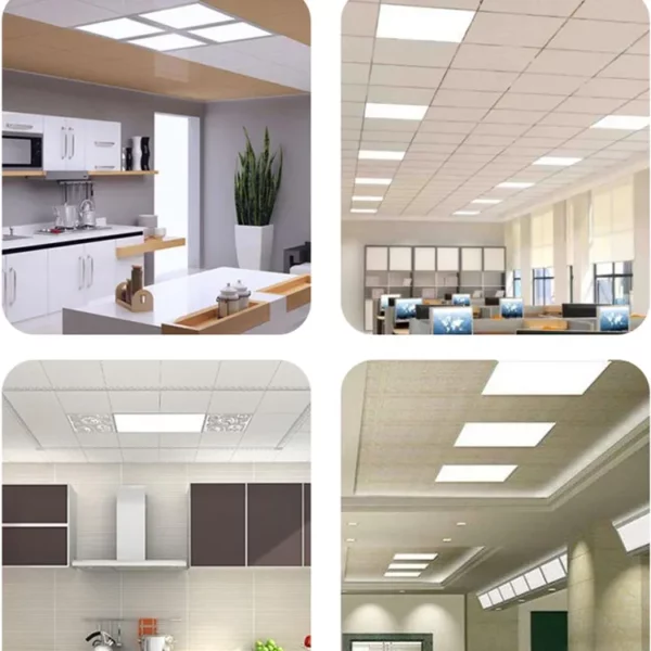 Dalle carre LED encastrable 48W 59,5*59,5cm Lumière Blanche 6500K