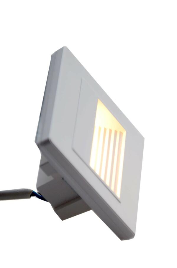 Spot pour être encastré au mur et escalier CARRE 86mm LED 1W Lumière Jaune (3000k)