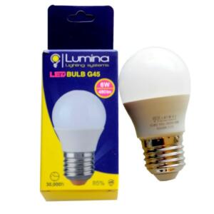 Lampe sphérique LED G45 base E27 6W Lumière Jaune (3000k)