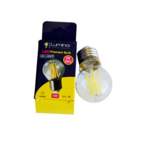 Lampe sphérique LED filament G45 base E27 4W Lumière blanche (6500k)