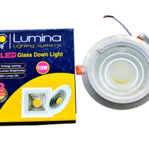 Spot LED COB en verre encastrable 10W rond ∅160mm Lumière blanche (6500k)