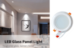 Spot LED SMD en verre encastrable 12W rond ∅160mm Lumière blanche (6500k)