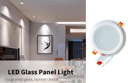 Spot LED SMD en verre encastrable 12W rond ∅160mm Lumière blanche (6500k)