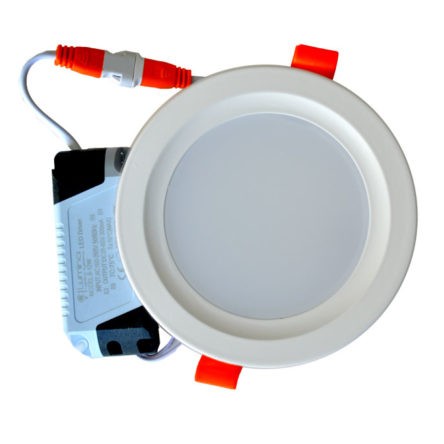 Spot LED encastrable downlight 12W ∅120mm rond Lumière blanche (6500k)
