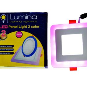 Spot LED Encastrable Blanc Rose 3 3W Carre 100mm