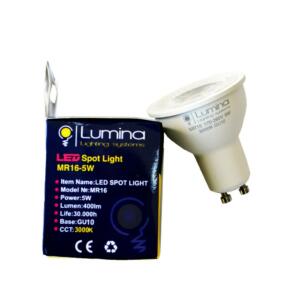 Lampe spot LED GU10 5W lumière jaune (3000k) A Reflecteur