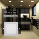 Spot LED encastrable 12W carre 170mm extra plat Lumière Jaune (3000k )