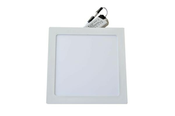 Spot LED encastrable 18W carre 223mm extra plat Lumière Naturelle (4000k)