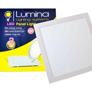 Spot LED encastrable 24W carre 295mm extra plat Lumière blanche (6500k)