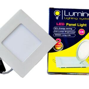 Spot LED encastrable 03W carre 85mm extra plat Lumière blanche ( 6500k )