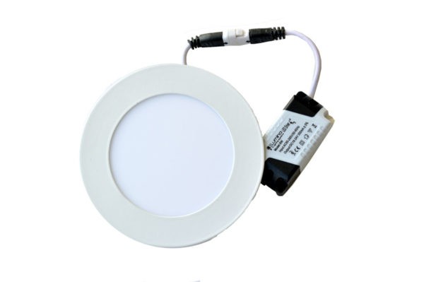 Spot LED encastrable 06W ∅120mm rond extra plat Lumière Jaune (3000k )
