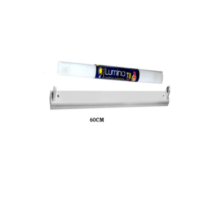 Réglette avec tube LED 9W 60cm Lumière Blanche 6500k