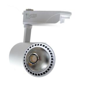 Projecteur sur rail blanc 30W ZX307 Lumière blanche (6500k)