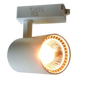 Projecteur sur rail blanc 30W ZX307 Lumière Jaune (3000k)