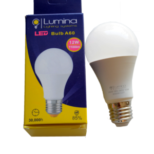 Lampe standard LED A60 base E27 12W Lumière blanche (6500k)