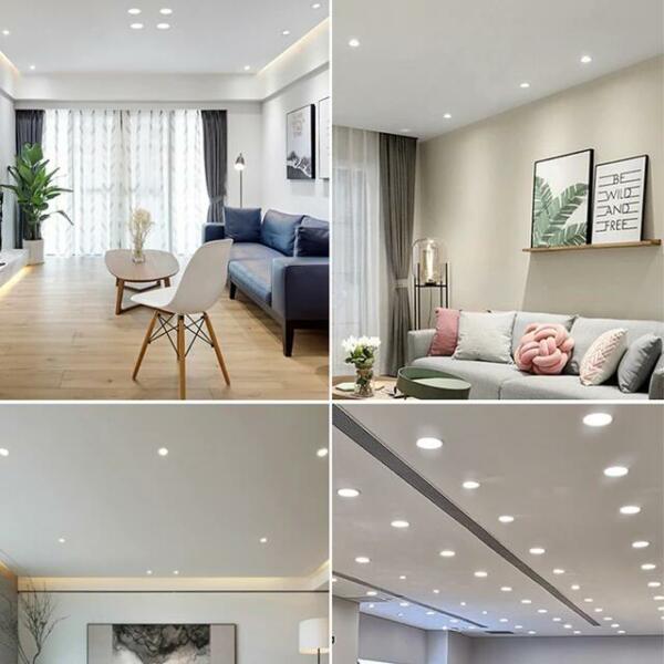 Spot LED encastrable downlight 5W ∅100mm rond Lumière blanche 6500K T025-5W