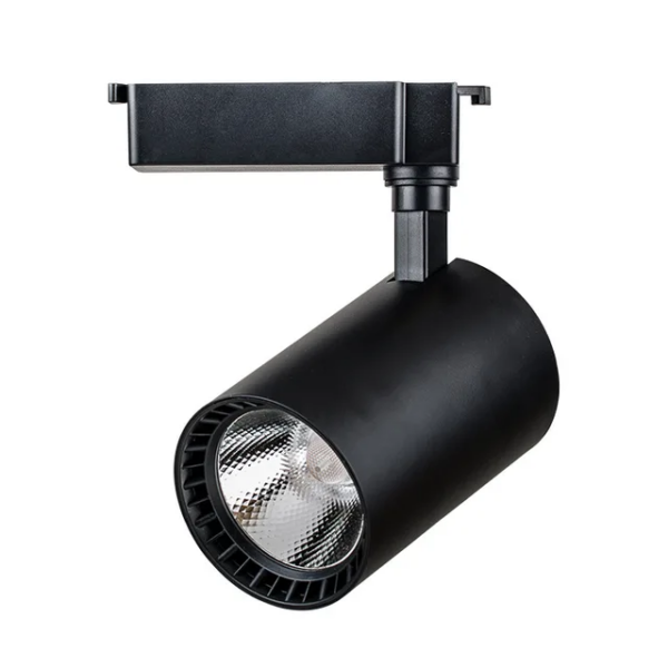 Projecteur sur rail LED noir 30W Lumière blanche 6500K LTRLZX-307BK-30W