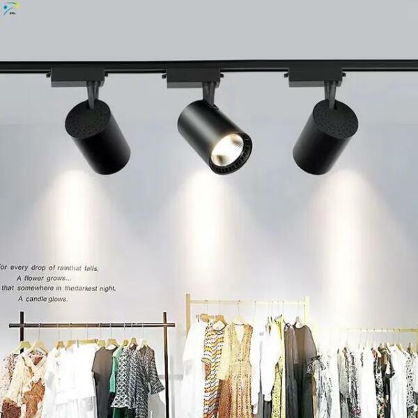 Projecteur sur rail LED noir 30W Lumière blanche 6500K LTRLZX-307BK-30W