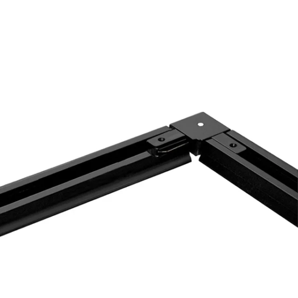 Raccord rail coude L Noir