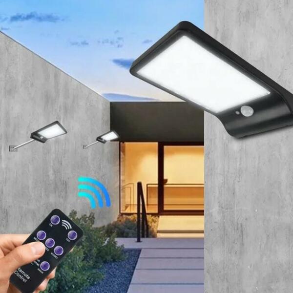 Applique murale solaire Led plate 6011 noir