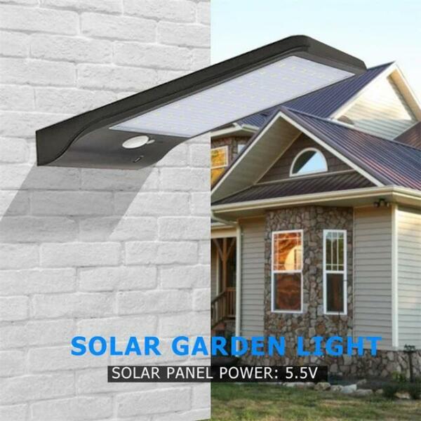 Applique murale solaire Led plate 6011 noir