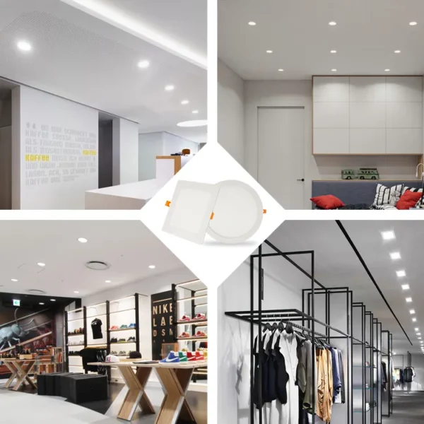 Spot LED encastrable 18W rond ∅223mm extra plat Lumière blanche 6500K LSPL18WR