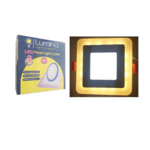 Spot LED Encastrable Blanc Jaune 3 3W Carre 100mm