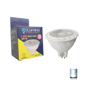 Lampe spot LED GU5 3 6W Lumière Blanche (6500k) A Reflecteur
