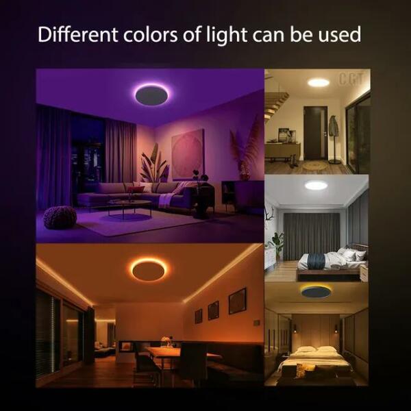 Spot LED Encastrable Down Light 3D 7+7W Rond Lumière Blanc+jaune