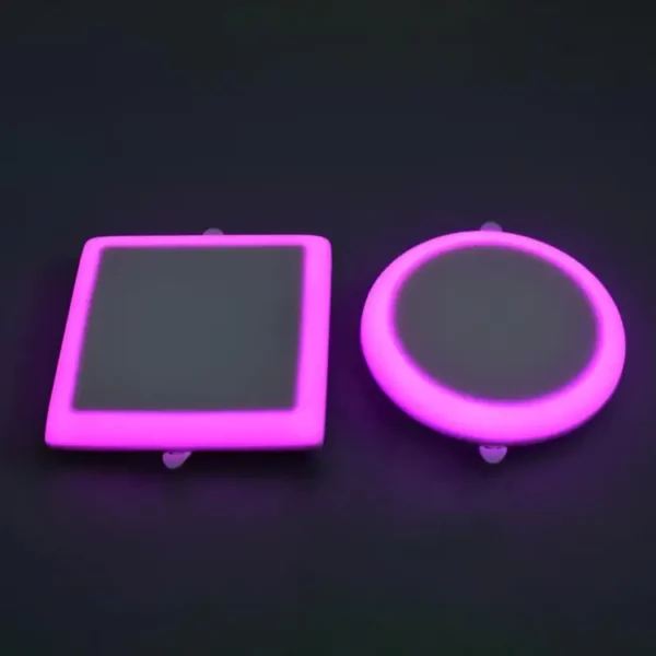 Spot LED Encastrable Down Light 3D 7+7W Rond Lumière Blanc +Rose
