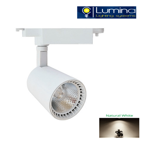 Projecteur LED Sur Rail 30W Blanc Lumière Naturelle (4000K) LUMINA