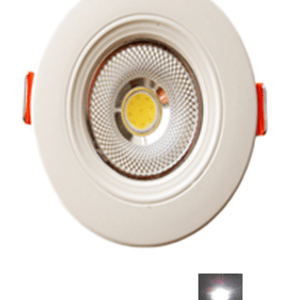 Spot LED Encastrable 3W Rond Down Light COB Lumière Blanche (6500k)