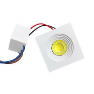 Spot Niche LED Carré Encastrable 3W Lumière Blanche (6500K)