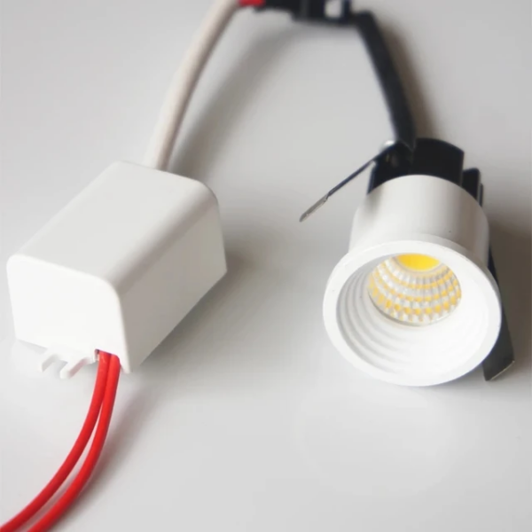 Spot Niche LED Rond Blanc Encastrable 3W Ø34 Lumière Blanche 6500K HL-R322
