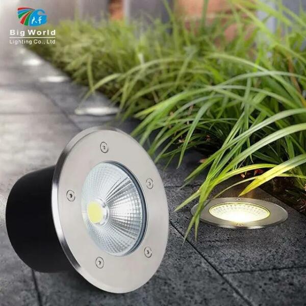 Spot Encastré Au Sol LED 3W COB IP67 3000K Lumière Jaune