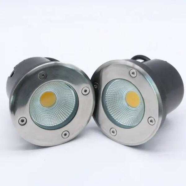 Spot Encastré Au Sol LED 3W COB IP67 3000K Lumière Jaune