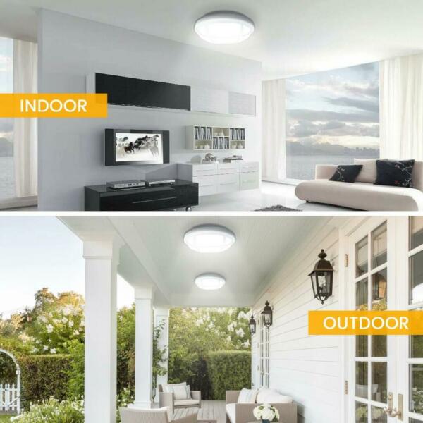 Applique murale Led Rond Blanc 24W IP54 Lumière Blanche 7000K