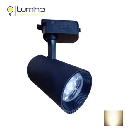 Projecteur LED Sur Rail Noir 40W -057- Lumière du jour (4000k)