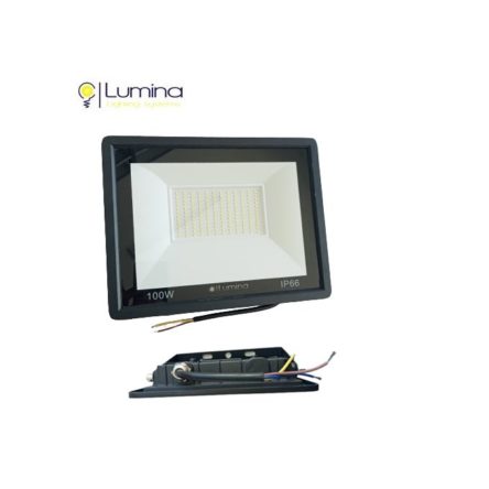 Projecteur LED SLIM SMD 100W noir 155 Lumière blanche 6500k