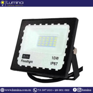 Projecteur Led slim SMD 10W noir Lumière blanche 6500k LFL155-10W