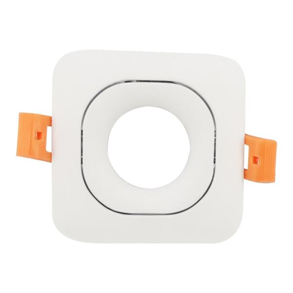 Spot encastrable Aluminium Carré Blanc orientable 90mm 663S