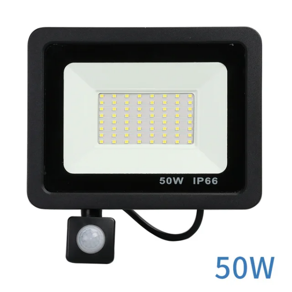 Projecteur Led smd 50w lumière blanche Avec détecteur de mouvement FL005-50WS